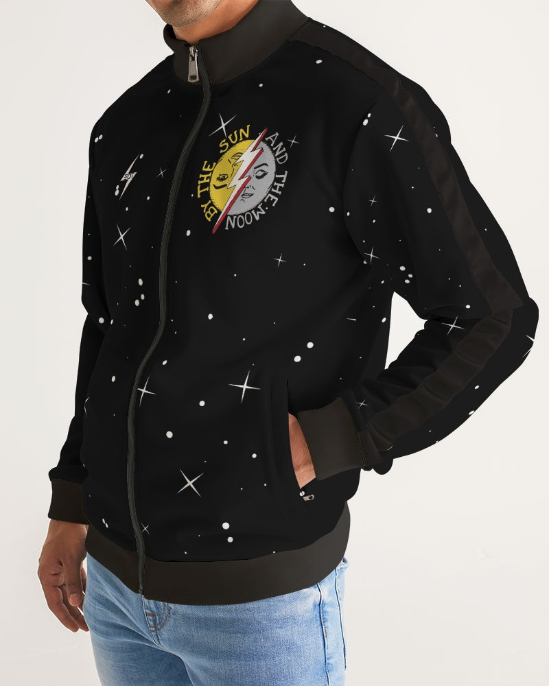 COSMIC THUNDER - Men's Stripe-Sleeve Track Jacket