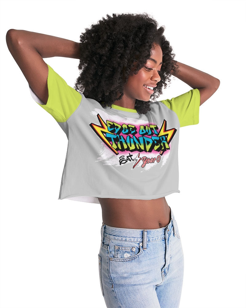 FRESH THUNDER - Women's Premium Cropped Tee