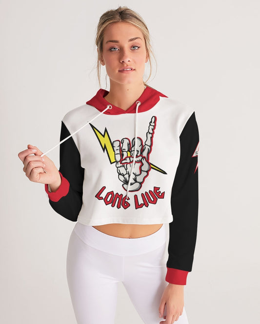 LONG LIVE THE THUNDER - Women's Cropped Hoodie