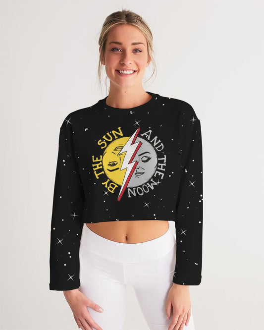 COSMIC THUNDER - Women's Cropped Sweatshirt