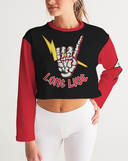 LONG LIVE THE THUNDER - Women's Cropped Sweatshirt