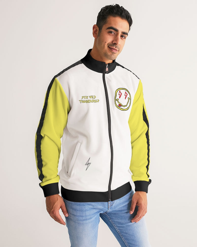 THUNDERCHILD - Men's Stripe-Sleeve Track Jacket