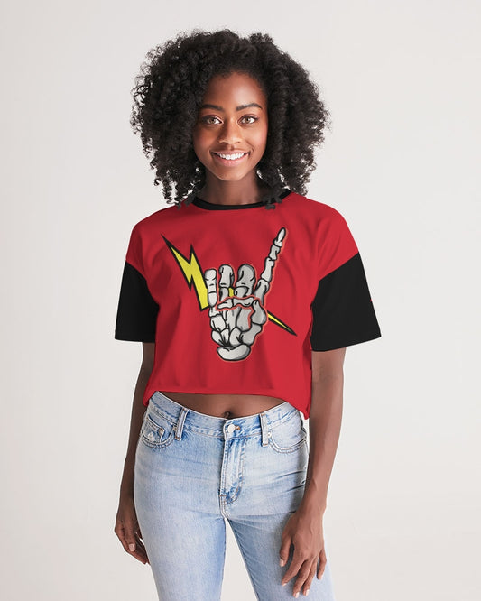 LONG LIVE THE THUNDER - Women's Premium Cropped Tee