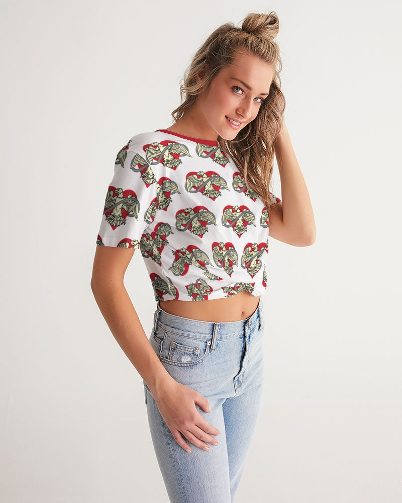 FREEBIRD - Women's Twist-Front Cropped Tee