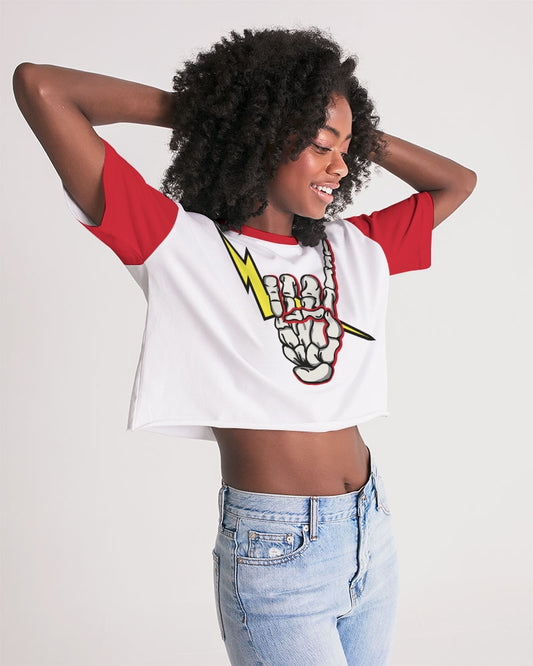 LONG LIVE THE THUNDER - Women's Premium Cropped Tee