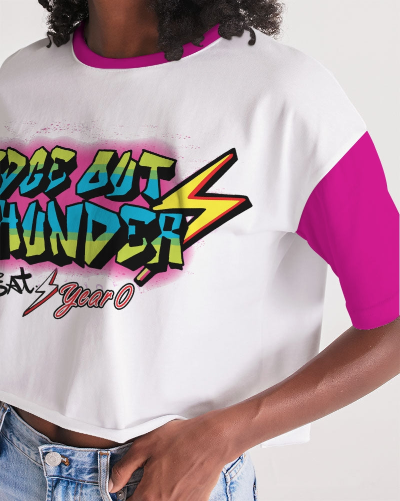 FRESH THUNDER - Women's Premium Cropped Tee