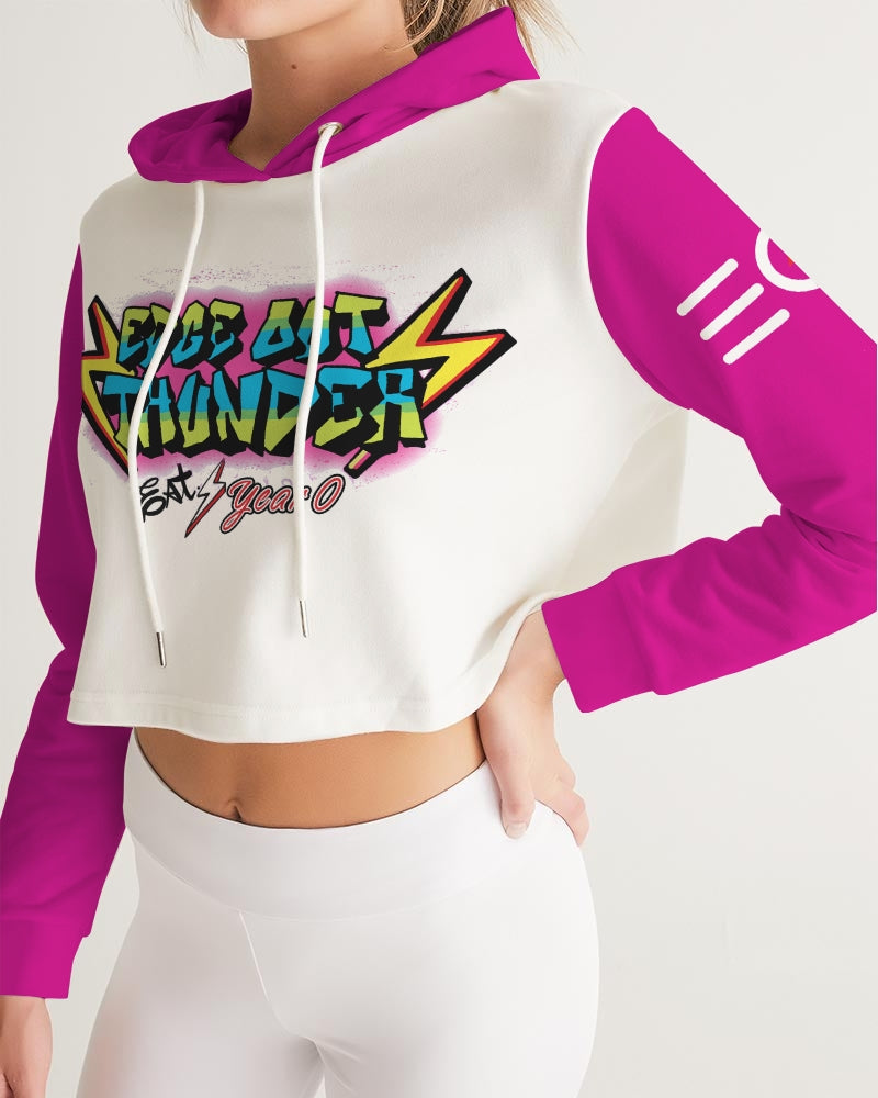 FRESH THUNDER - Women's Cropped Hoodie