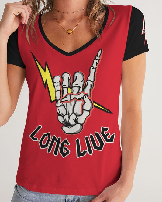 LONG LIVE THE THUNDER - Women's V-Neck Tee