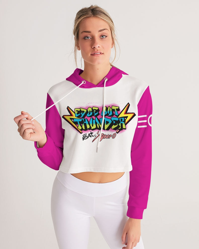 FRESH THUNDER - Women's Cropped Hoodie