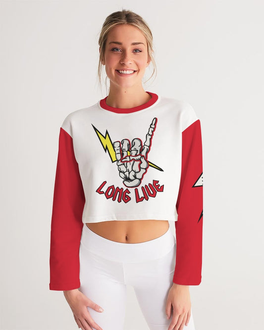 LONG LIVE THE THUNDER - Women's Cropped Sweatshirt