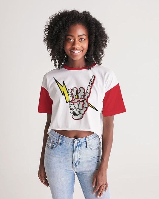 LONG LIVE THE THUNDER - Women's Premium Cropped Tee