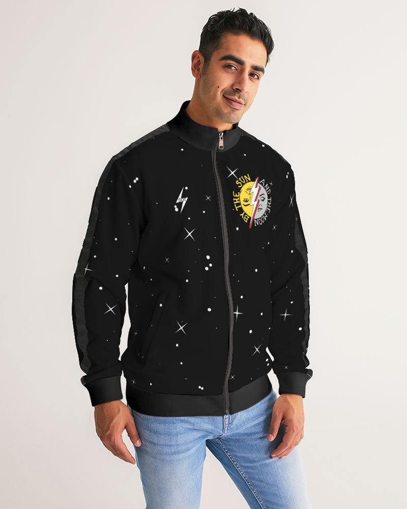 COSMIC THUNDER - Men's Stripe-Sleeve Track Jacket