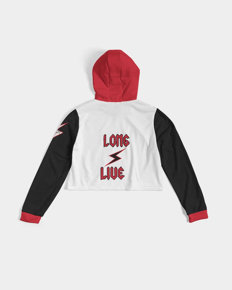 LONG LIVE THE THUNDER - Women's Cropped Hoodie