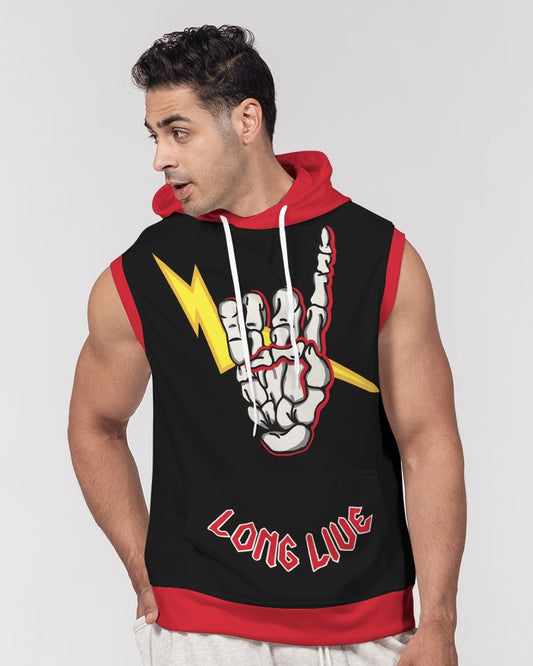 LONG LIVE THE THUNDER - Men's Premium Sleeveless Hoodie