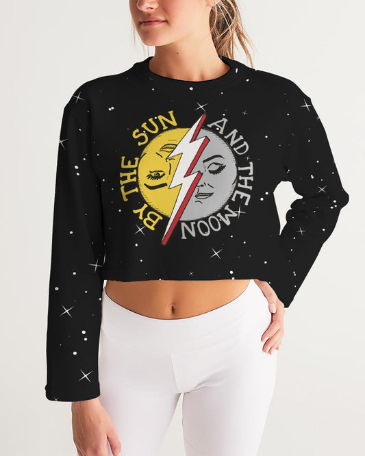 COSMIC THUNDER - Women's Cropped Sweatshirt