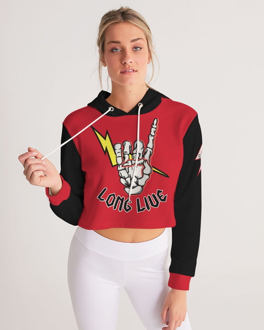 LONG LIVE THE THUNDER - Women's Cropped Hoodie