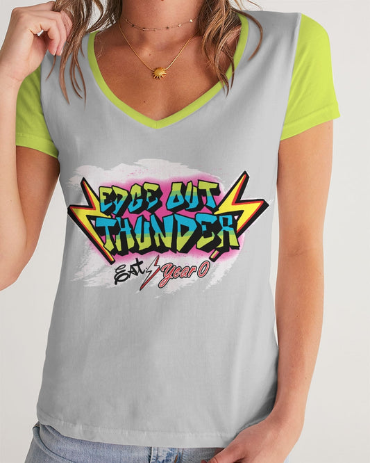 FRESH THUNDER - Women's V-Neck Tee