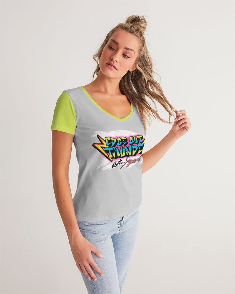 FRESH THUNDER - Women's V-Neck Tee