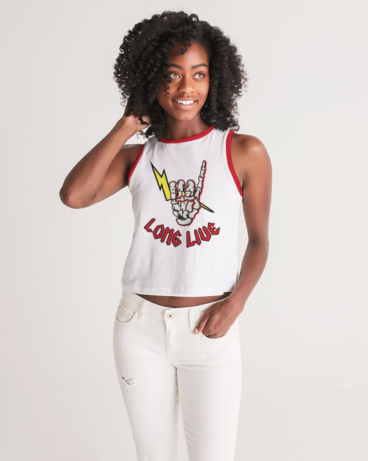 LONG LIVE THE THUNDER - Women's Cropped Tank