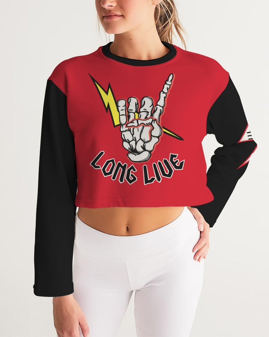 LONG LIVE THE THUNDER - Women's Cropped Sweatshirt