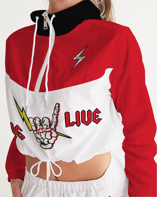 LONG LIVE THE THUNDER - Women's Cropped Windbreaker