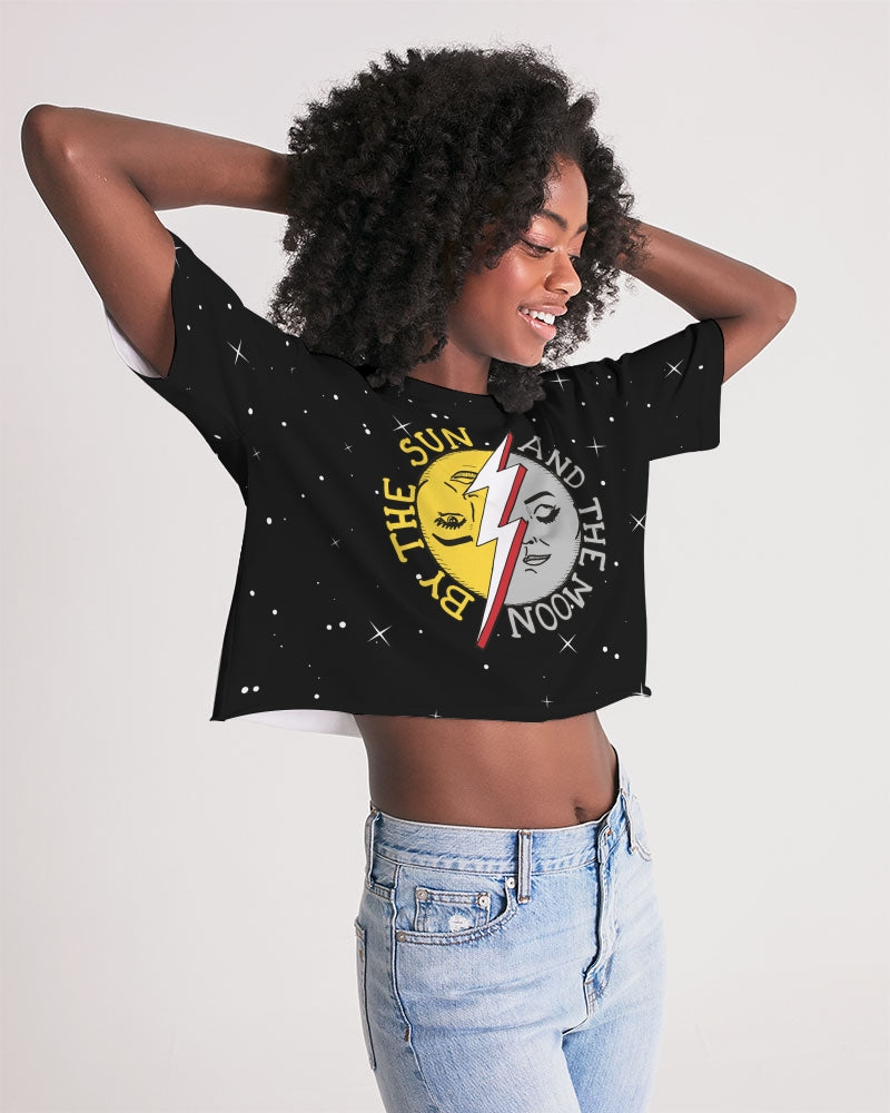 COSMIC THUNDER - Women's Premium Cropped Tee