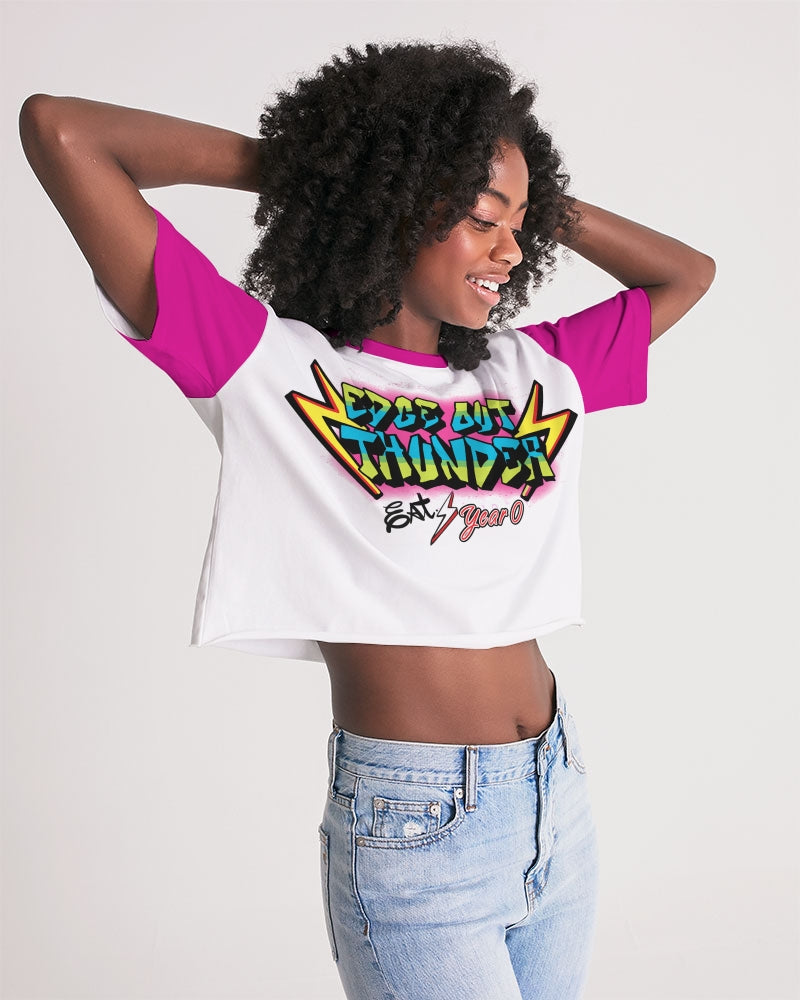 FRESH THUNDER - Women's Premium Cropped Tee