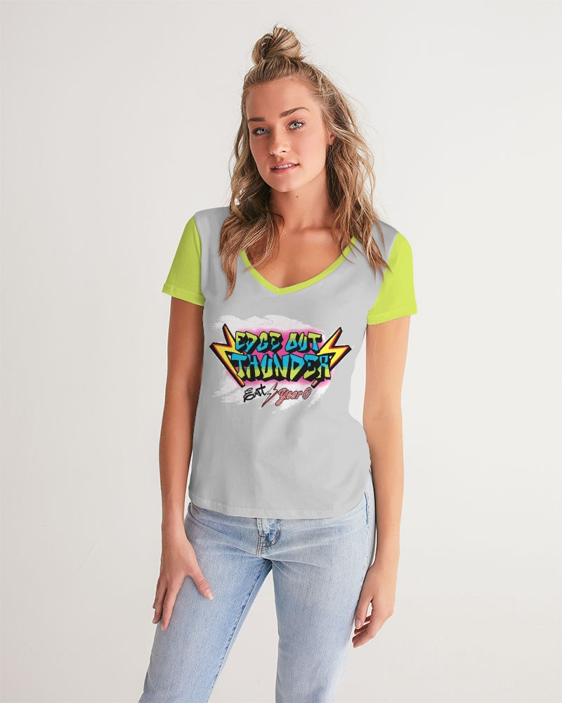 FRESH THUNDER - Women's V-Neck Tee