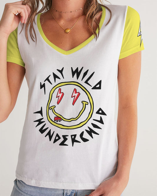 THUNDERCHILD - Women's V-Neck Tee