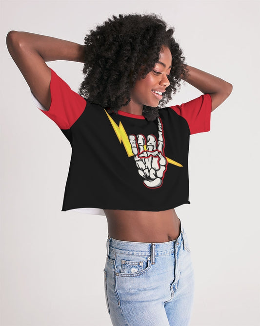 LONG LIVE THE THUNDER - Women's Premium Cropped Tee