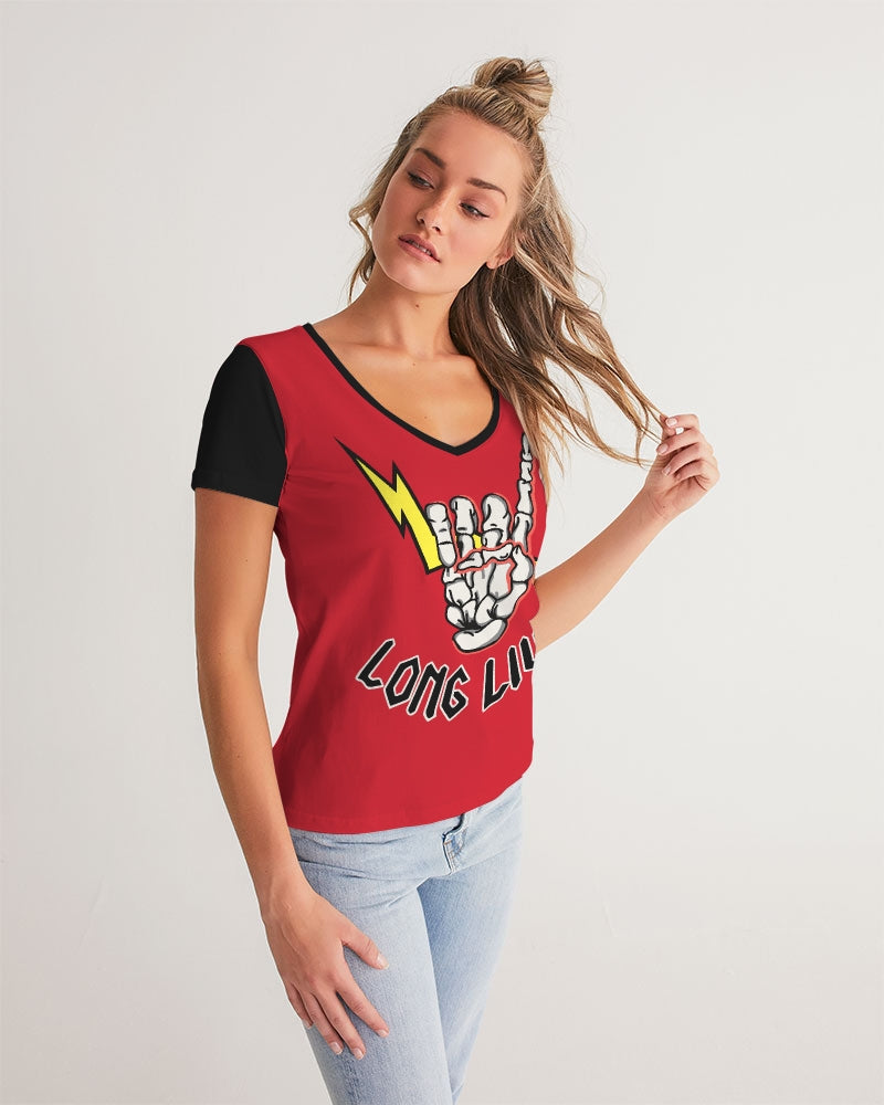 LONG LIVE THE THUNDER - Women's V-Neck Tee