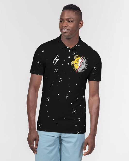 COSMIC THUNDER - Men's Slim Fit Short Sleeve Polo