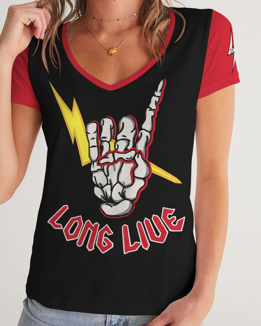 LONG LIVE THE THUNDER - Women's V-Neck Tee