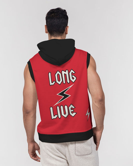 LONG LIVE THE THUNDER - Men's Premium Sleeveless Hoodie