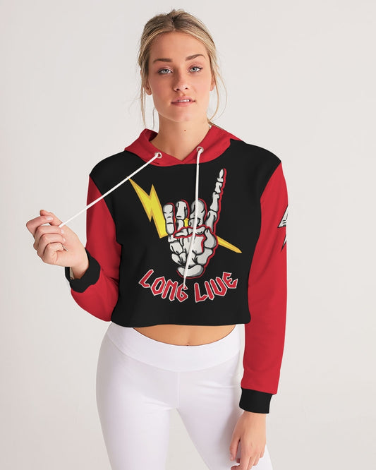 LONG LIVE THE THUNDER - Women's Cropped Hoodie