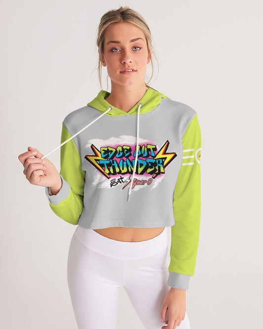 FRESH THUNDER - Women's Cropped Hoodie