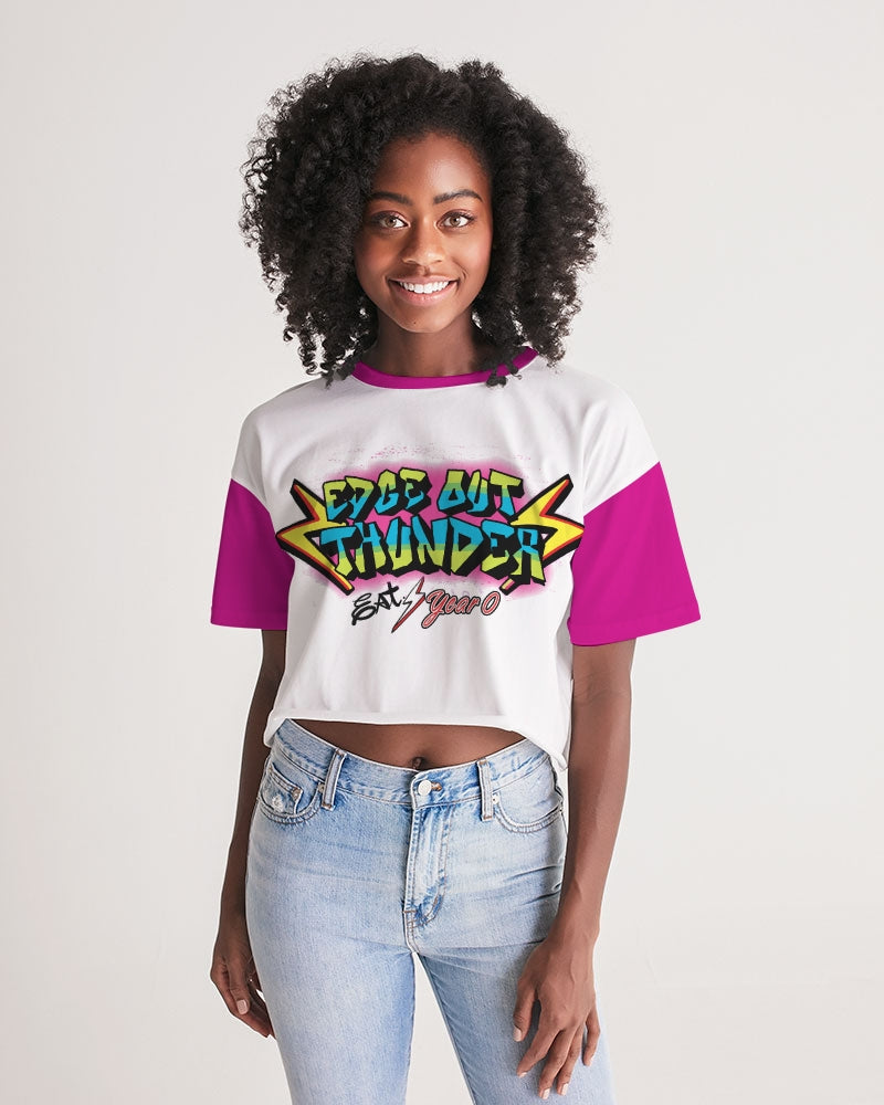 FRESH THUNDER - Women's Premium Cropped Tee