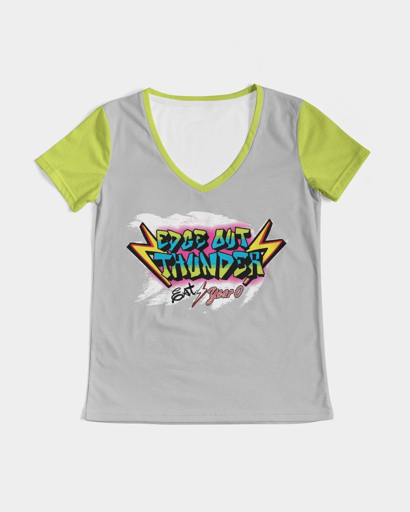 FRESH THUNDER - Women's V-Neck Tee