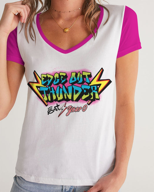 FRESH THUNDER - Women's V-Neck Tee