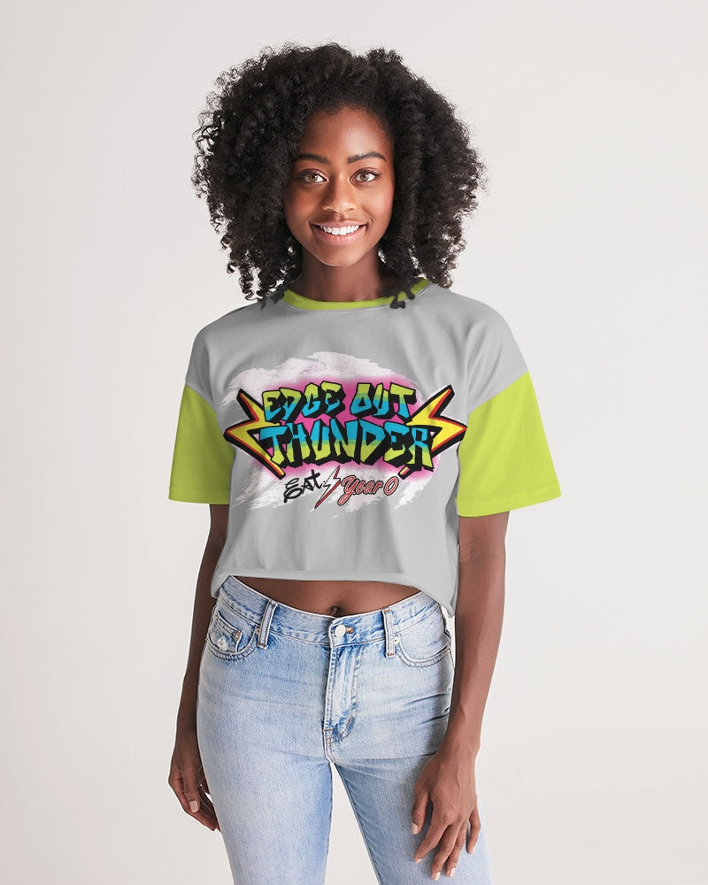 FRESH THUNDER - Women's Premium Cropped Tee