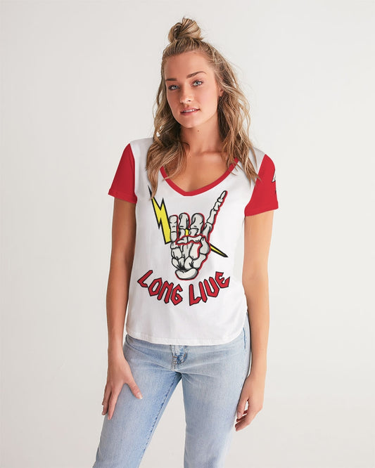 LONG LIVE THE THUNDER - Women's V-Neck Tee