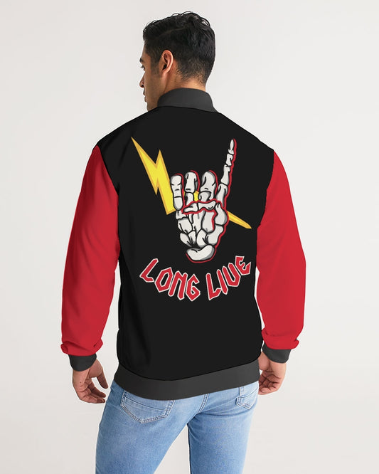 LONG LIVE THE THUNDER - Men's Stripe-Sleeve Track Jacket