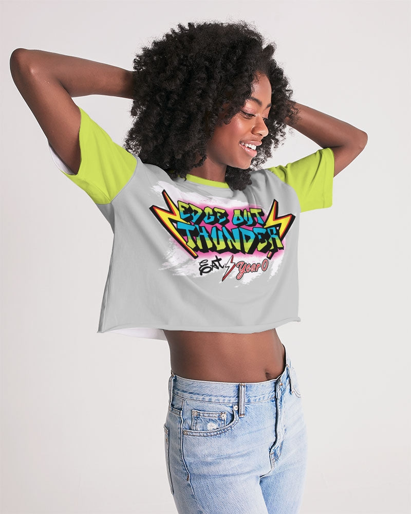 FRESH THUNDER - Women's Premium Cropped Tee