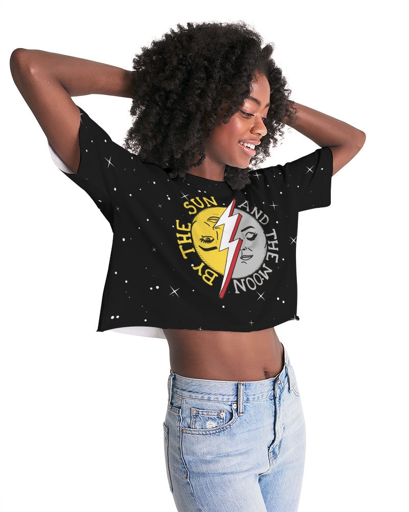 COSMIC THUNDER - Women's Premium Cropped Tee