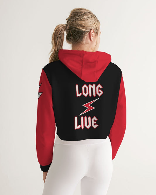 LONG LIVE THE THUNDER - Women's Cropped Hoodie