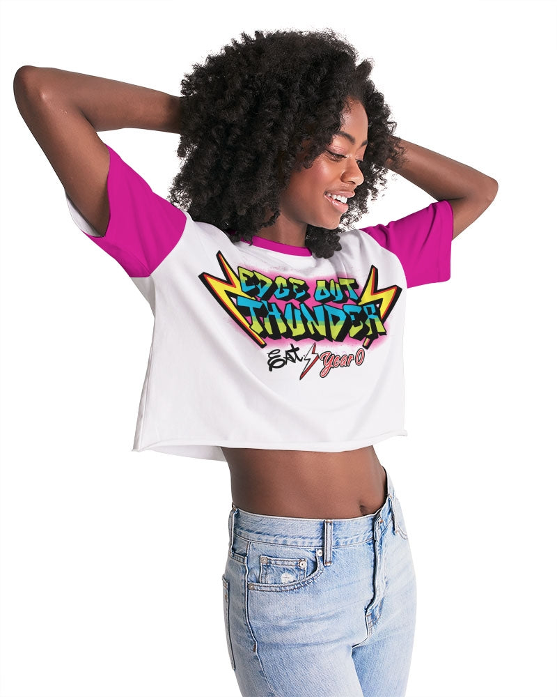 FRESH THUNDER - Women's Premium Cropped Tee