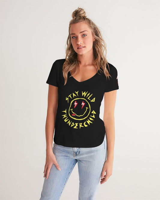 THUNDERCHILD - Women's V-Neck Tee