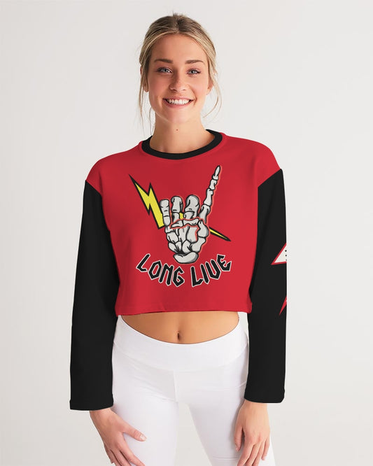 LONG LIVE THE THUNDER - Women's Cropped Sweatshirt