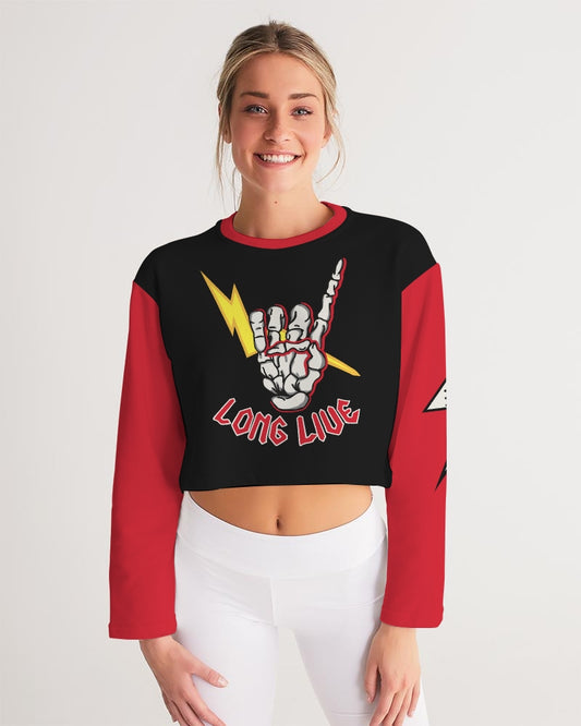 LONG LIVE THE THUNDER - Women's Cropped Sweatshirt