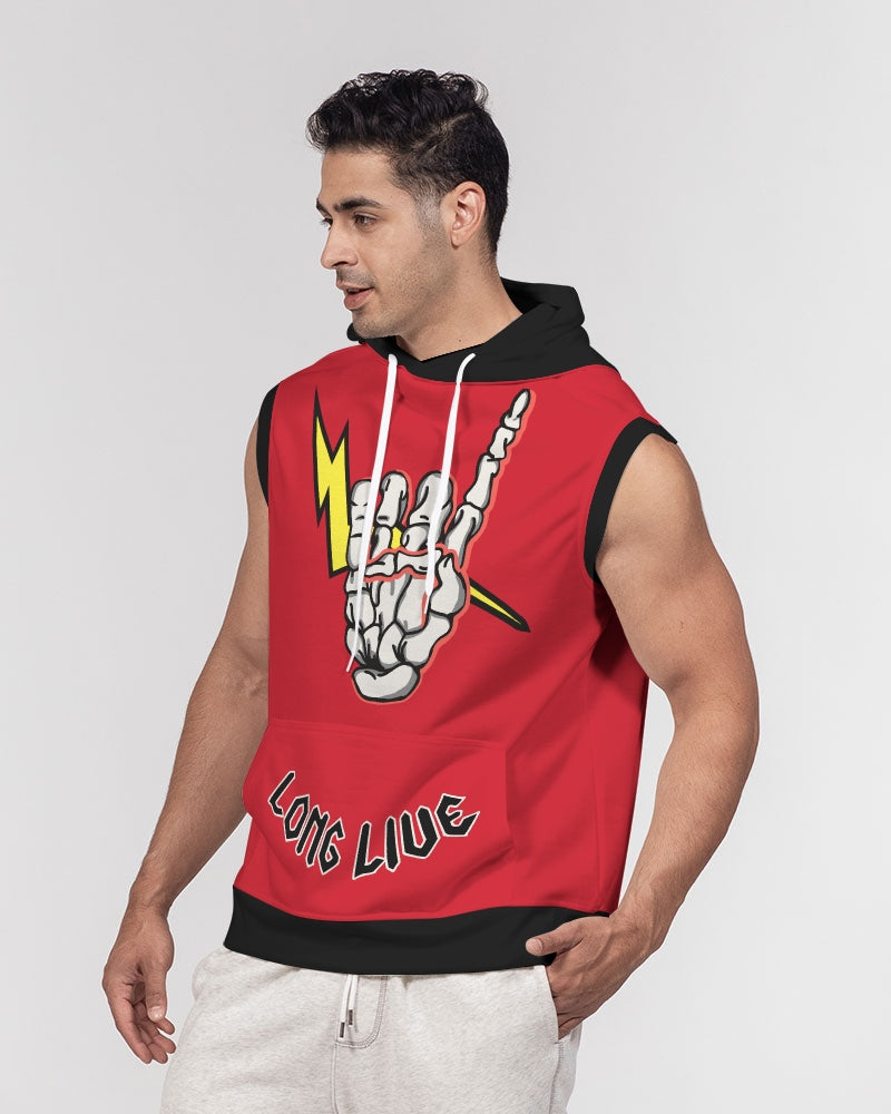 LONG LIVE THE THUNDER - Men's Premium Sleeveless Hoodie